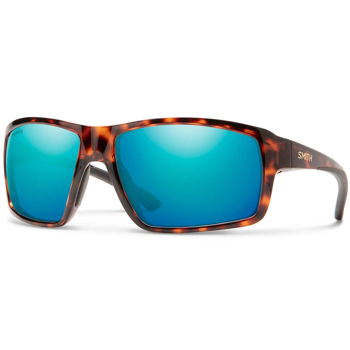 Smith Hookshot Sunglasses ChromaPop Polarized in Tortoise with Opal Mirror